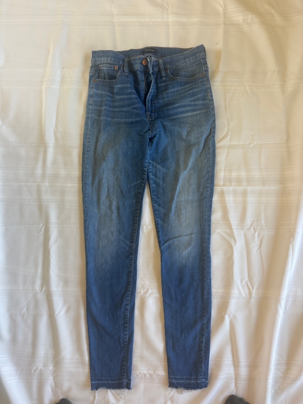 J. Crew Slim High-Rise Skinny Jeans in Blue Wash